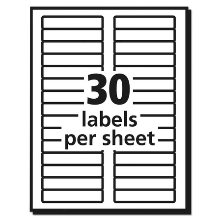 Avery Dennison Laser Labels, File Folder, 15C, Green, PK50 5866